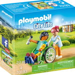 Playmobil Pacient cu scaun rulant (70193), Playmobil
