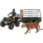 Set figurine Schleich, ATV cu remorca si padurar