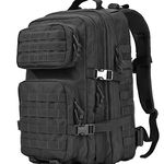 Rucsac militar, negru, 45L, 600D polyester, steag tricolor, 