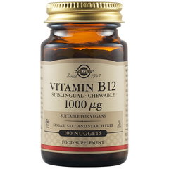 Vitamina B12 1000 μg, 100 tablete, Solgar, Solgar Vitamina B12 1000 μg, 100 tablete, Solgar, Solgar