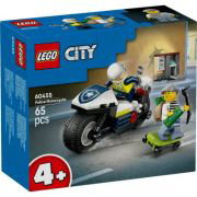 Urmarire cu motocicleta de politie, 4 ani+, 60455, 65 piese, Lego City
