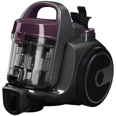 Aspirator Fara Sac Bosch Bgc05Aaa1 Gs05 Cleann 'N, Design Computerizat, Filtru Hepa H12 Lavabil, 700 W, 1, 5 Litri, 78 Decibeli, Violet Si Gri