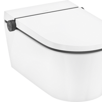 Set vas wc Hansgrohe LavaPura Element S AquaHelix Flush  SmartClean  HygieneEffect  cu functie de bideu electric  capac cu inchidere lenta  alb, Hansgrohe