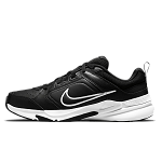 Nike, Pantofi de piele ecologica pentru antrenament Defy All Day, Negru, Alb, 12.5