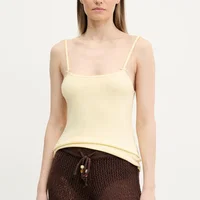 Tommy Jeans top culoarea galben, DW0DW19505, Tommy Jeans