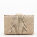 Clutch elegant sampanie cu sclipici B-1009 05, SOFILINE