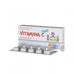 Vitamina C pentru copii, 20 comprimate masticabile, Hyllan, Hyllan Pharma Vitamina C pentru copii, 20 comprimate masticabile, Hyllan, Hyllan Pharma