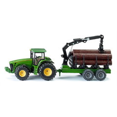 SIKU FARMER tractor with forest trailer, model vehicle
