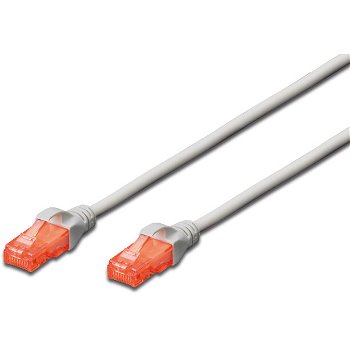 Cablu U / UTP Digitus Patch Cord, Cat. 6 Professional, Pvc, 3 m, Gri, Digitus