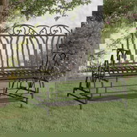 Bancă glisantă cu 2 locuri, negru, 114 cm, oțel