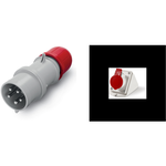 Pachet Fisa si Priza Aplicata Scame 32A 3P+N+E 6H IP44 (346-415V) - Conexiune Industriala Puternica si Sigura, Scame