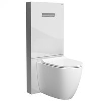 Cadru WC cu rezervor din sticla alb 3 6 pentru montaj WC lipit de perete   770-1760-01, Vitra