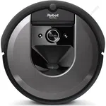 Robot aspirator iRobot Roomba i7 (i7150), Li-ion, Consum 26Wh, Putere 10x, 10 harti, Bariere virtuale, Golire automata gunoi, WiFi, Alexa&Google, 3-Stage Cleaning System, Senzori scari , Sistem aspirare mecanic+vacuum cu 2 perii, Gri, iRobot