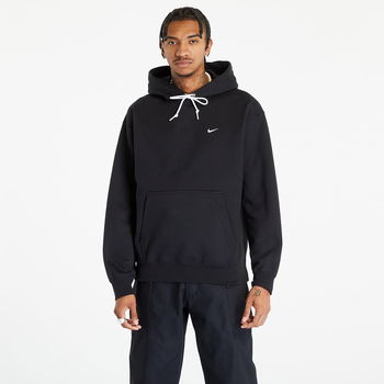 Hanorac Nike Solo Swoosh Men's Fleece Pullover Hoodie Black/ White, Nike