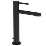 Baterie eleganta pentru lavoar tip bol, finisaj negru mat, cu ventil pop-up si montaj usor   A4256936WTC, Vitra