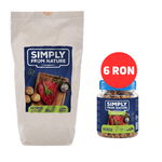 SIMPLY FROM NATURE hrana coapta la cuptor, somon si cal 1,2 kg + recompensa din carne de cal 130 g la doar 6 RON, SIMPLY FROM NATURE