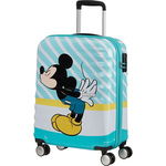 Troler AMERICAN TOURISTER Spinner Wavebreaker Disney Mickey Blue Kiss, 55 cm, multicolor