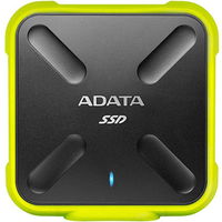 SSD Extern ADATA SD700, 512GB, Galben, USB 3.1