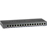 Switch GS116 Unmanaged Gigabit Ethernet (10/100/1000) Grey, NetGear