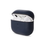 Carcasa din piele naturala Decoded AirCase compatibila cu Apple AirPods 3 Navy Blue, Decoded