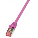 Cablu retea Patchcord Cat 6A 10G S/FTP PIMF PrimeLine 3m negru, Logilink