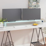 vidaXL Stativ TV/Suport monitor, sticlă, verde, 120 x 30 x 13 cm, vidaXL