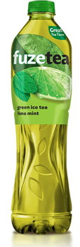 Bautura racoritoare, 1.5L, FUZETEA Green Tea Lime Mint, FUZETEA