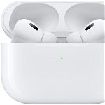 Casti In-Ear Apple Aipods Pro 2nd generation, True Wireless, Bluetooth + MagSafe Charging Case, USB-C, Alb, Apple