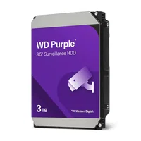 Hard Disk Desktop Western Digital WD Purple Surveillance  3TB  5400RPM  128MB  SATA III, Western Digital