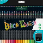 Creioane colorate, 50buc/set, Black Edition, Faber-Castell, Faber-Castell