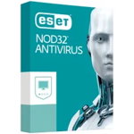 ESET NOD32 Antivirus, 3 Ani, 1 PC, Windows, MacOS, Linux, licenta digitala