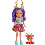 Papusa Enchantimals by Mattel Danessa Deer cu figurina, Enchantimals