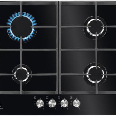 Plita incorporabila Electrolux KGG6426K Gaz 4 Arzatoare Aprindere electrica Negru