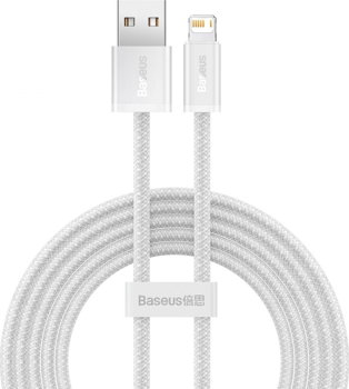Cablu Baseus Dynamic USB la Lightning, 2.4A, 1m, alb, Baseus