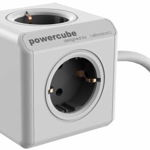 Priza/prelungitor Allocacoc PowerCube Extended 3m, 2x USB, 4x Schuko, White