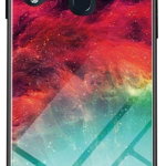 Husa Samsung Galaxy A20e Lemontti Glass Case Colorful Nebula