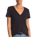 Imbracaminte Femei Madewell V-Neck Short Sleeve T-Shirt True Black