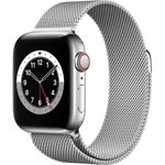 Apple Watch 6, GPS, Cellular, Carcasa Silver Stainless Steel 40mm, Silver Milanese Loop
