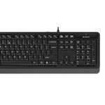 kit tastatura si mouse cu fir a4tech f1010, usb, gri, A4TECH