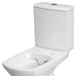 Set Vas WC compact Carina, rezervor WC 3/5L admisie laterala, evacuare orizontala, fara capac WC