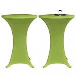 Husă elastică pentru masă, 4 buc., verde, 70 cm, Casa Practica