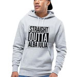 Hanorac Barbati Gri - Straight Outta Alba Iulia, XL