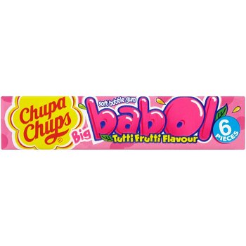 Chupa Chups Big Babol Tutti Frutti Gum - gumă cu gust de fructe 28g, Chupa Chups
