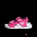 adidas Sportswear, Sandale cu inchidere velcro Atlaswim, Alb/Fucsia