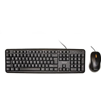 KIT Tastatura si Mouse Spacer SPDS-S6201 cu fir, USB, Spacer