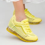 Pantofi Sport Dama cu Platforma SZ257 Yellow | Mei, Mei