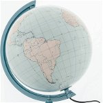 Glob pamantesc cu harta politica, Zachem, Iluminat, 25 cm, Multicolor