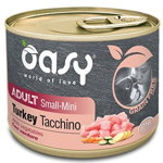 OASY Conservă pentru câini, Small/Mini, Curcan, fără cereale 200g, Oasy