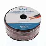 Cablu difuzor rosu negru 2X0.35mmp, 100m, Well