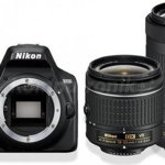 Aparat foto D-SLR Nikon D3500 Black + Obiectiv AF-P VR Nikkor 18-55mm + Obiectiv AF-P VR Nikkor 70-300mm